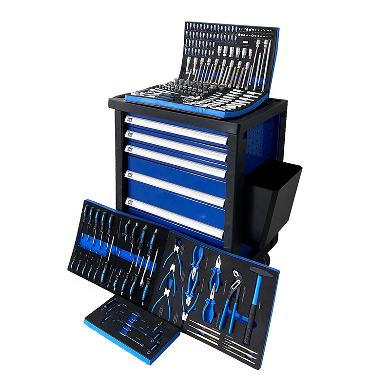 Workshop Tools Cabinet - 225개 이동식 공구 캐비닛 7단 서랍