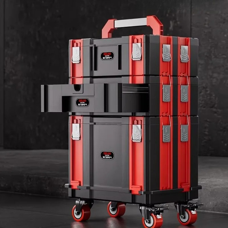 Workshop Garage Tools Manufacturer - 모듈식 적층형 공구함, 헤비듀티 잠금식 금속