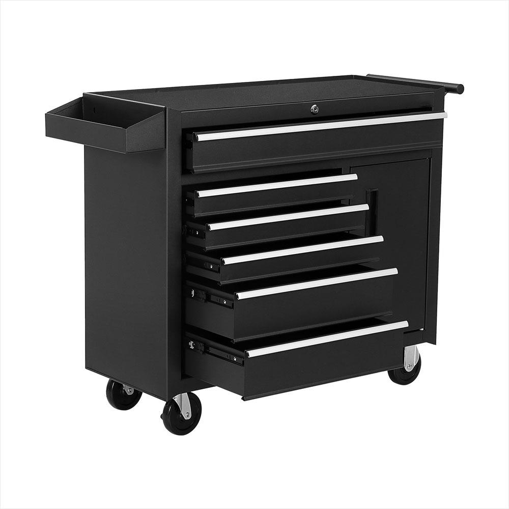 6단 서랍 공구함 수납 트롤리, 차고 및 작업장 정리용 - Workshop Tools Cabinet 리뷰 및 가격