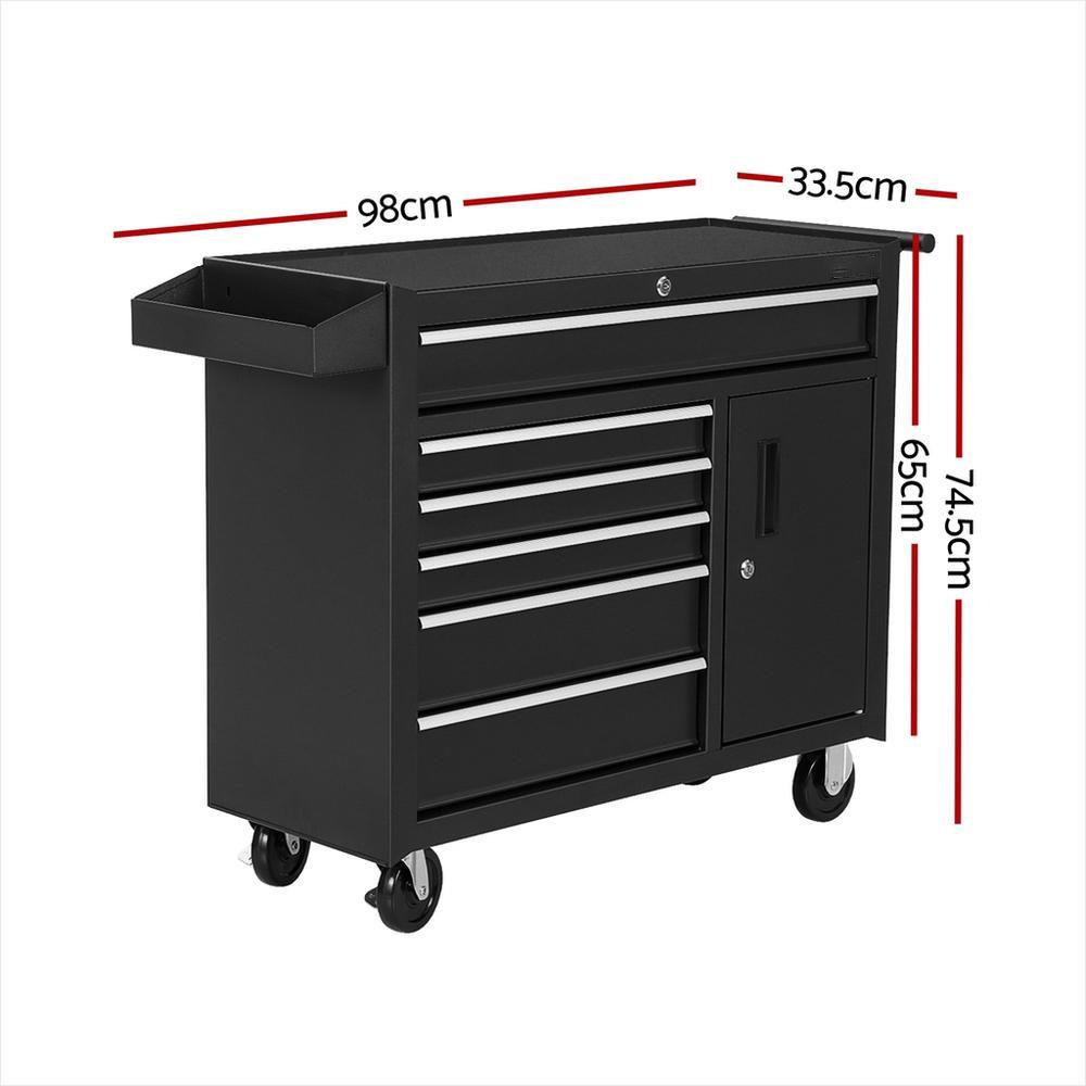 6단 서랍 공구함 수납 트롤리, 차고 및 작업장 정리용 - Workshop Tools Cabinet 리뷰 및 가격