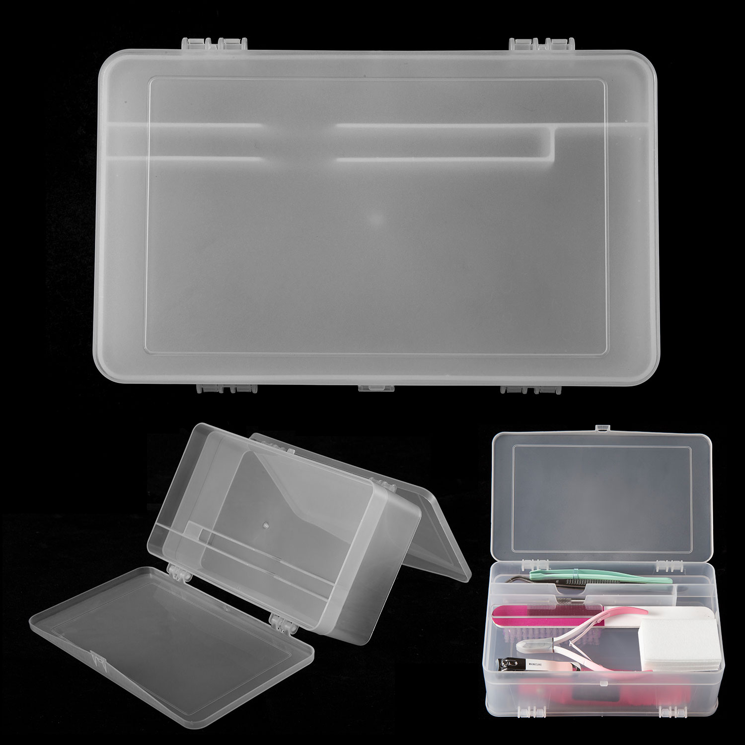 듀얼 오픈 2단 대용량 PP 네일 도구 젤 폴리쉬 빈  - Workshop Tools Cabinet 리뷰 및 가격