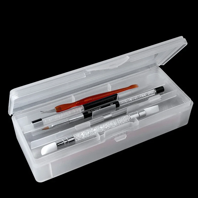 1Pc 직사각형 더블 레이어 네일 아트 도구 빈 보관  - Workshop Tools Cabinet 리뷰 및 가격