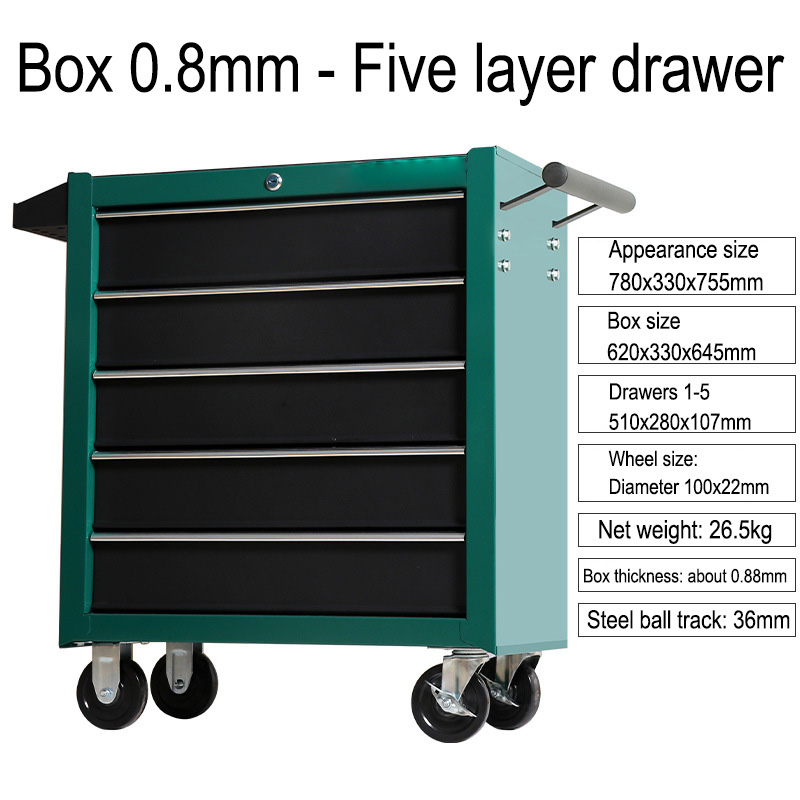 5단 서랍형 공구함 트롤리 작업장 다기능 자동차 수리  - Workshop Tools Cabinet 리뷰 및 가격
